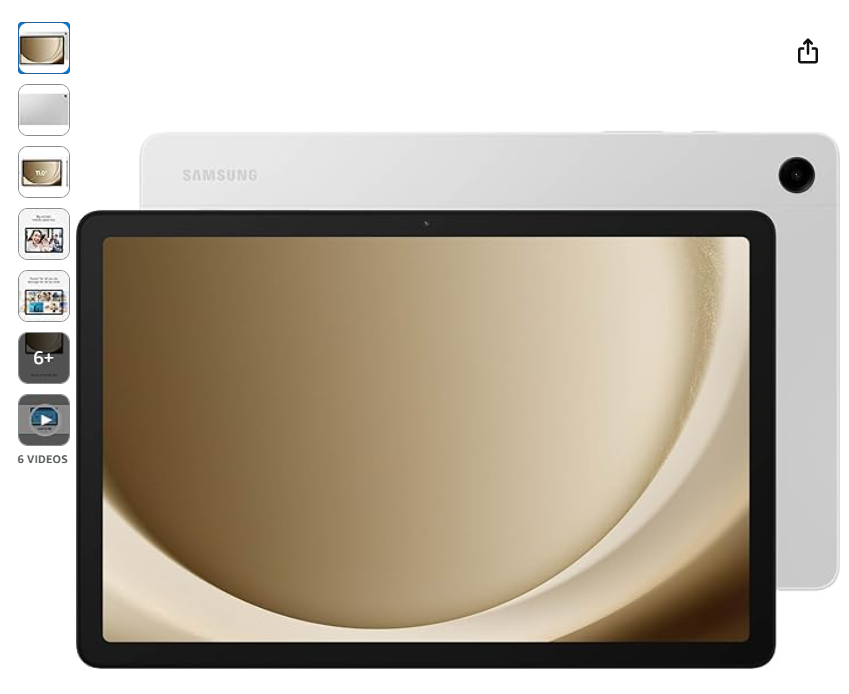 Samsung Galaxy Tab A9+ Plus 11” (2025, Silver)