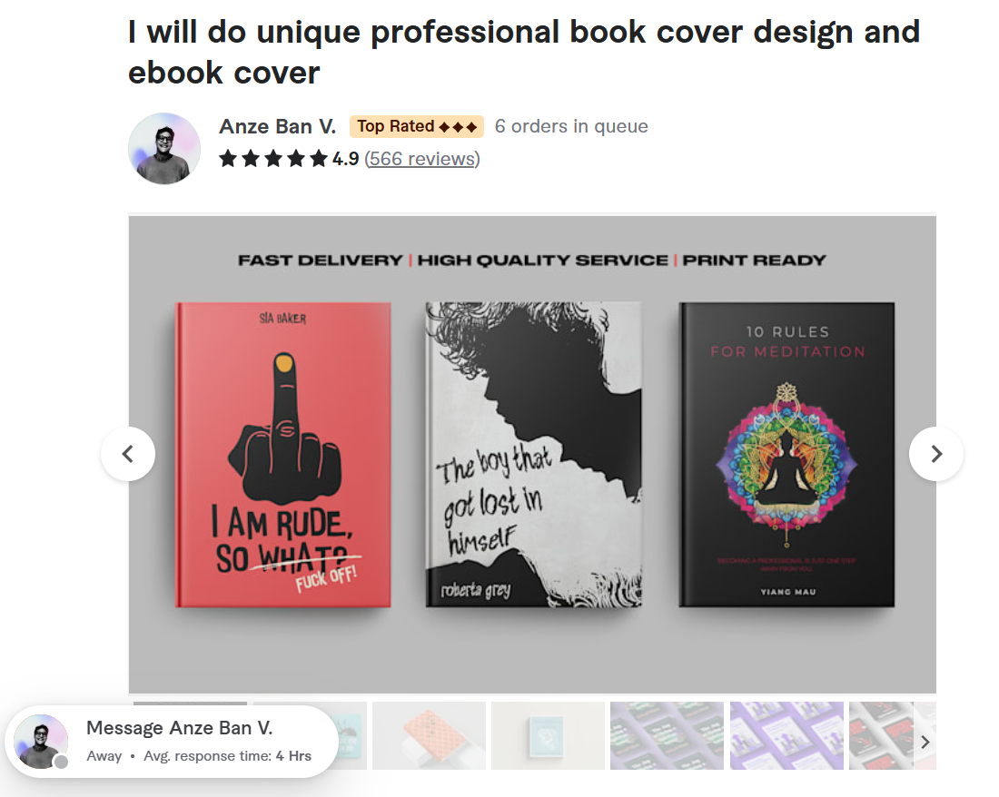 Unique Professional Book Cover Design & Ebook Cover