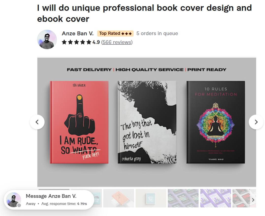 Professional Book Cover Design & eBook Cover Service