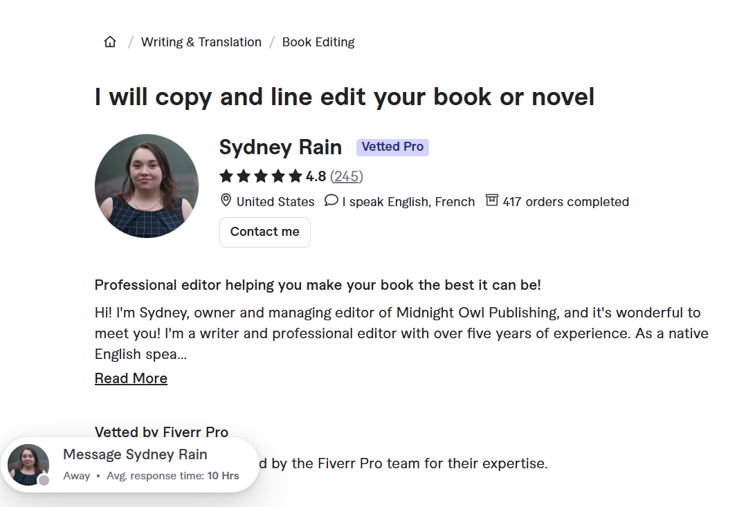 Copy and Line Edit Your Book or Novel
